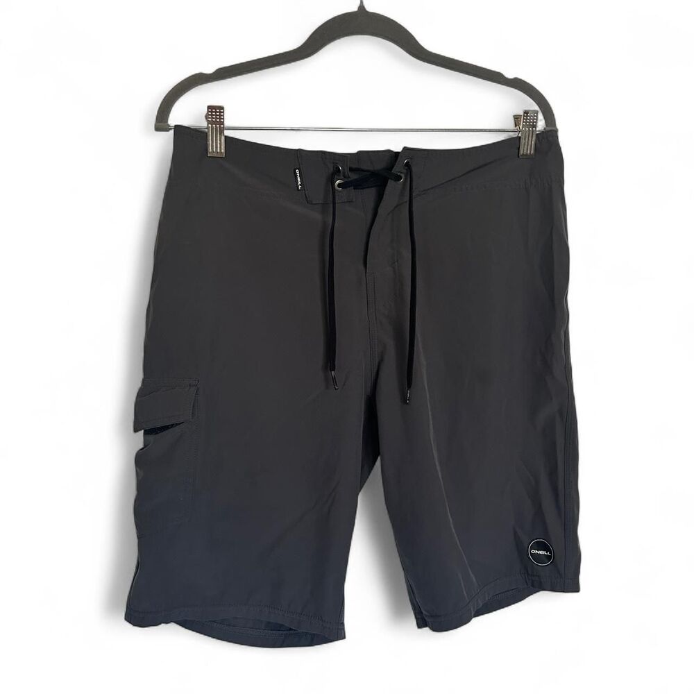 O-neill Men's Grey and Black Shorts